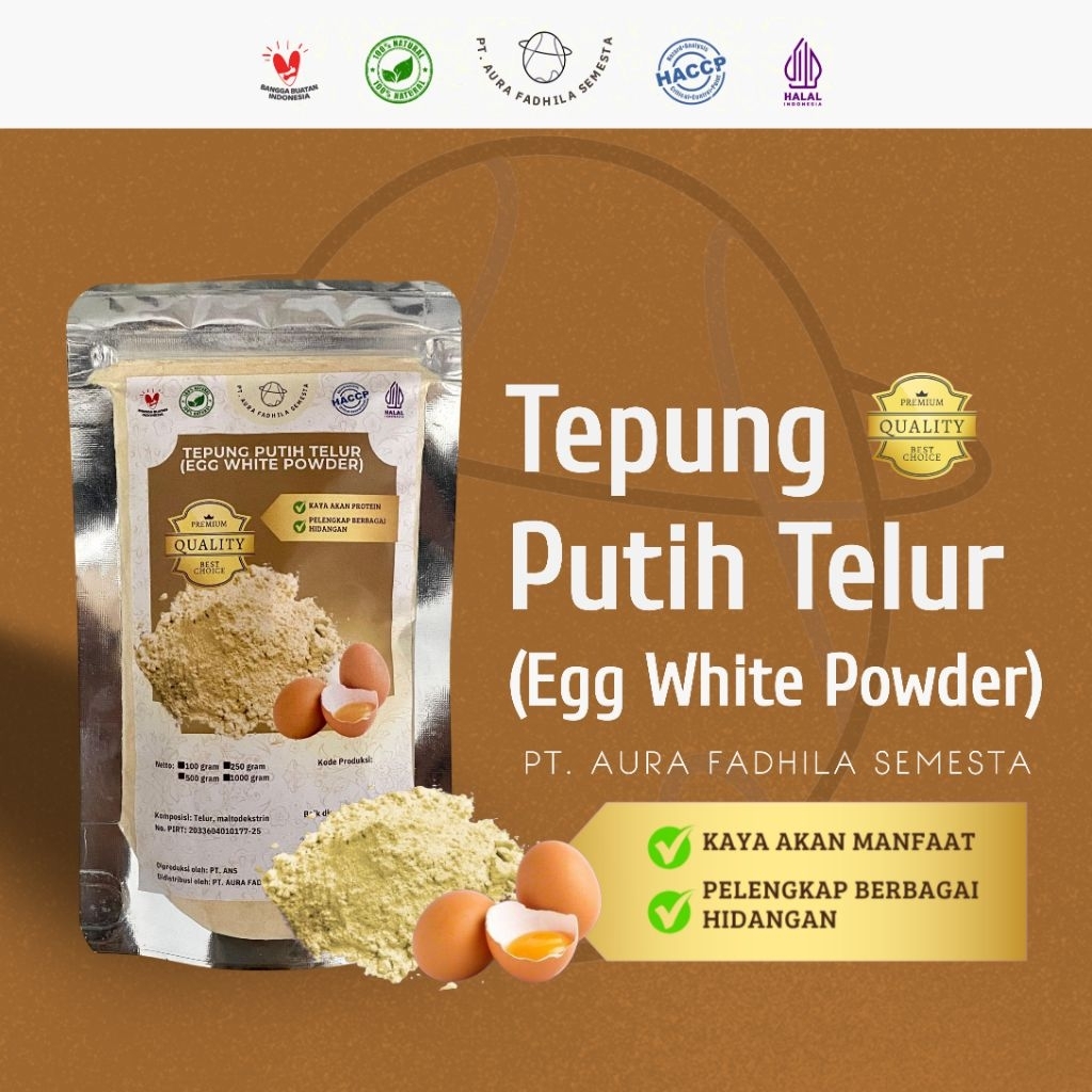 

Tepung Putih Telur 100 Gram