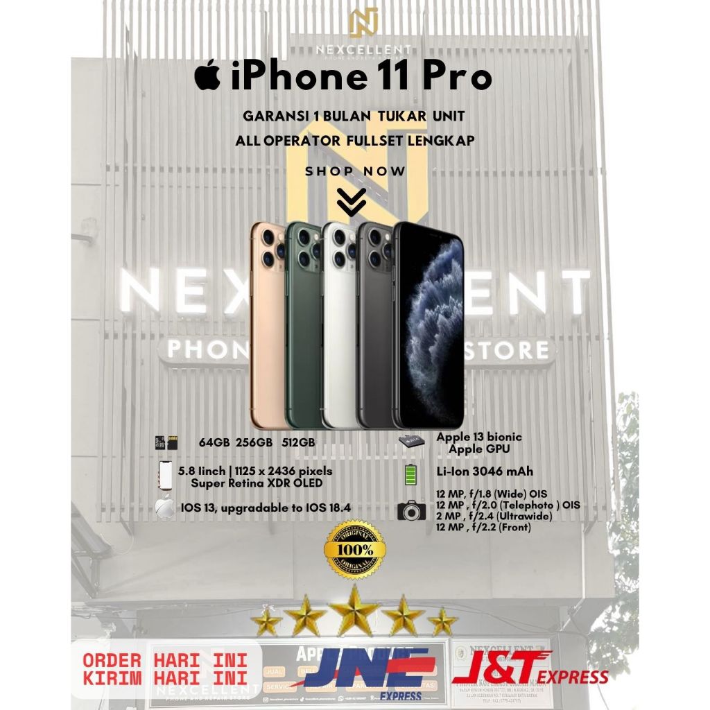 iPhone 11 Pro 64GB | 256GB | 512GB Garansi internasional