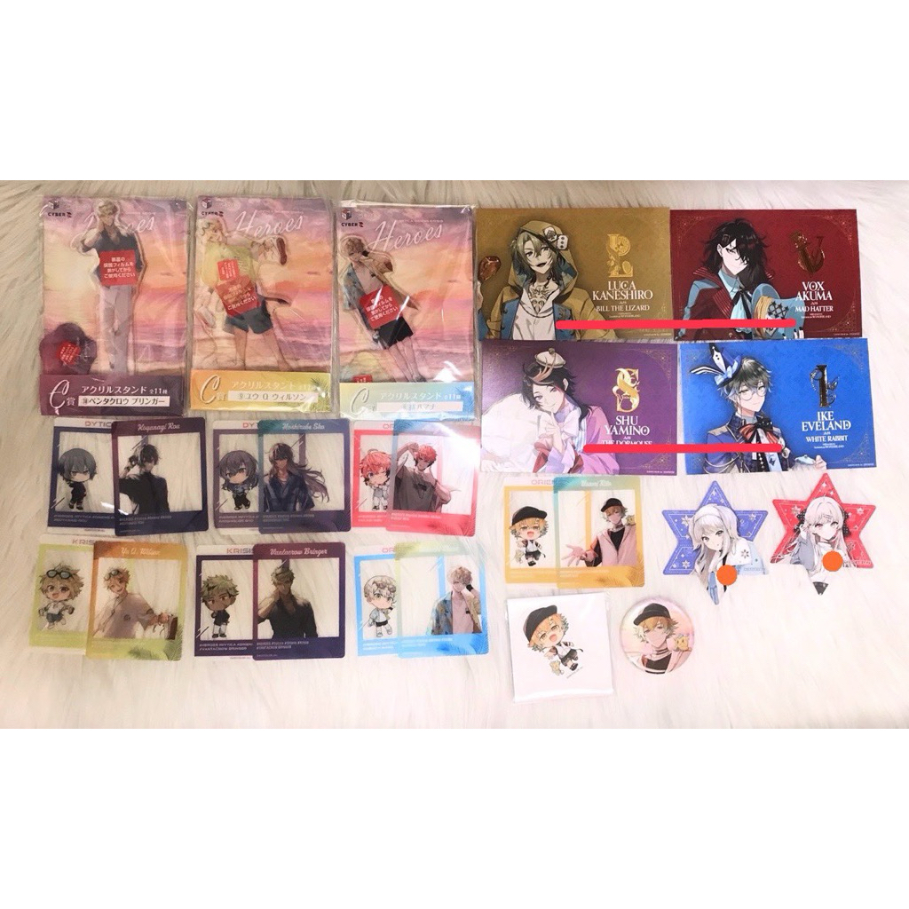 NIJISANJI JP EN Heroes Umi-no-ie Kuji Luxiem Card Acrylic Stand Badge