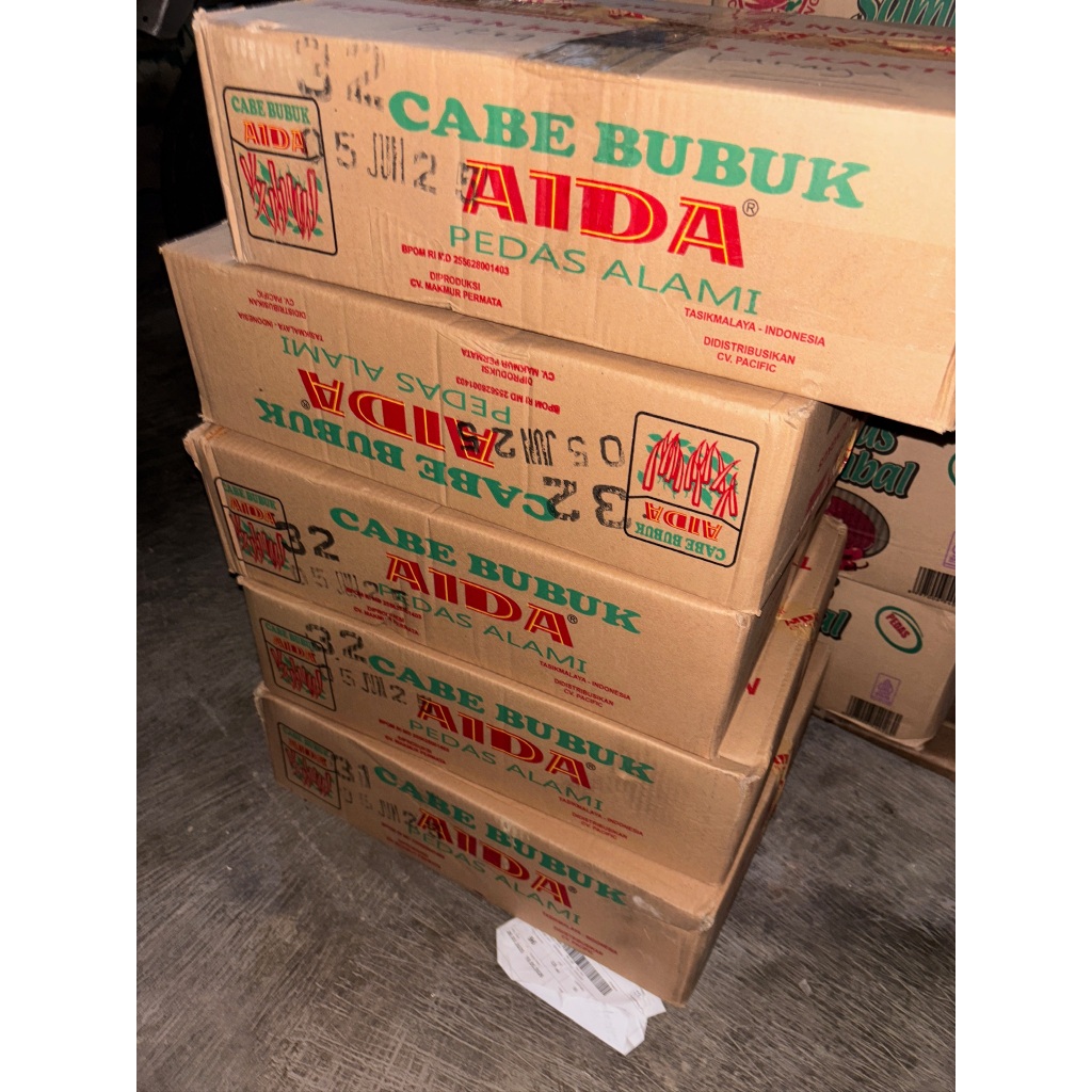 

Cabe Bubuk AIDA Sachet 25gr (1 karton, 240 Pcs)