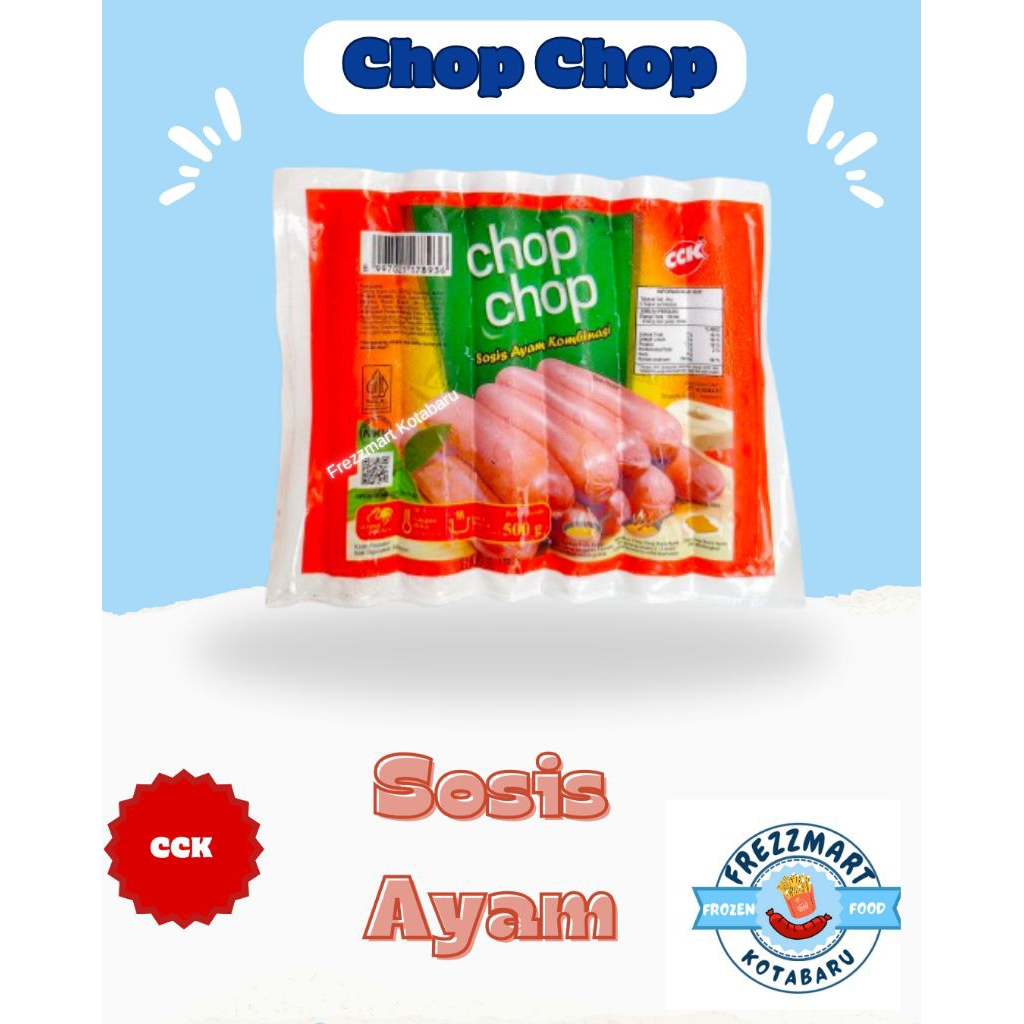 

CHOP CHOP Sosis Ayam Kombinasi 500 GR Frozen Food Fresh Frezzmart Kotabaru