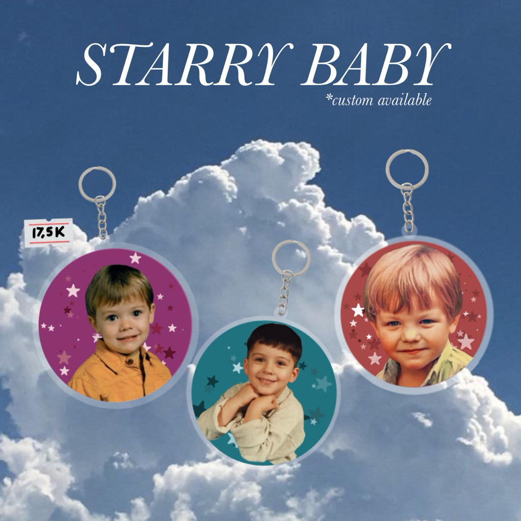 baby one direction acrylic keychain || PREORDER || FREE CUSTOM || pilih desain tulis di notes