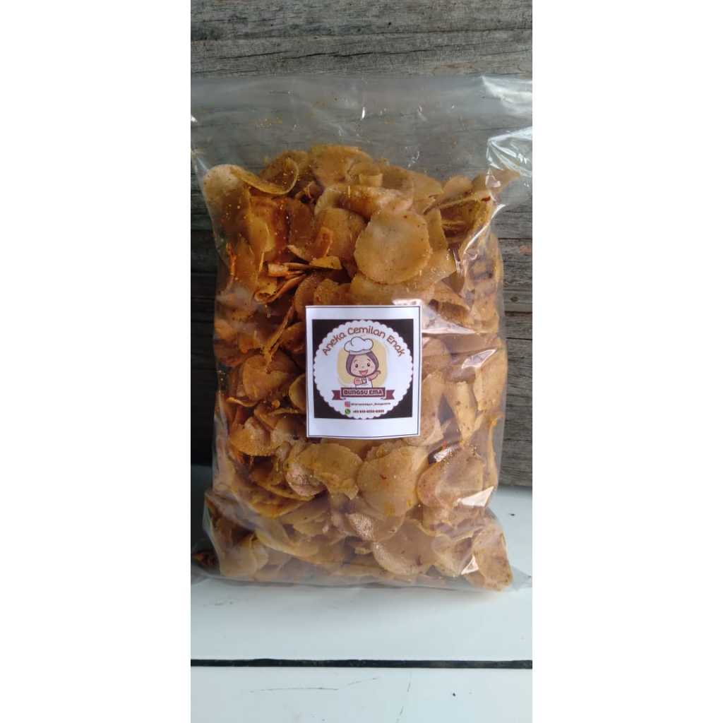 

Cemilan Enak Moring 250 gram Bungsu Emak Renyah dan Enak Pedas