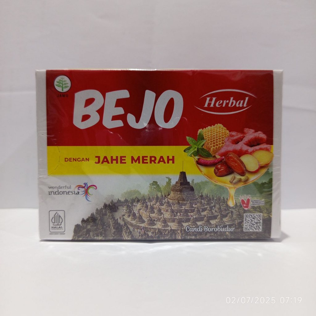 

BEJO HERBAL DENGAN JAHE MERAH 15 ML BOX 12 SACHET