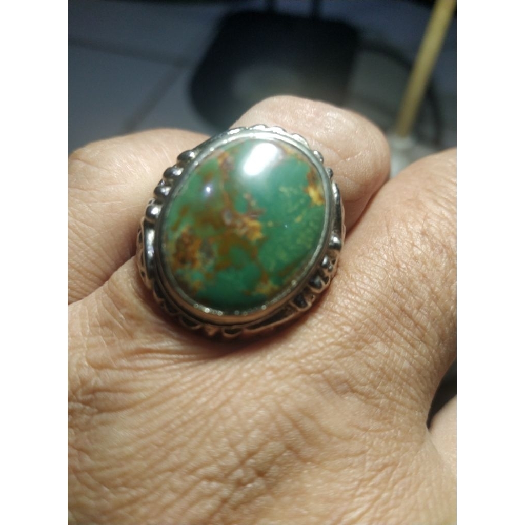 Batu Pirus Persia Hijau Kedondong hq Natural Kode 1/09