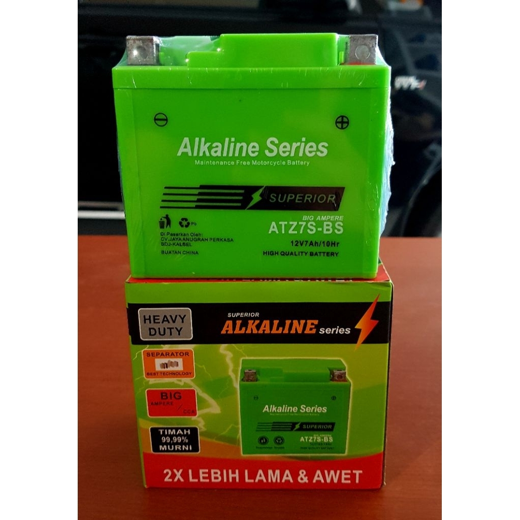 AKI ALKALINE GTZ7S atau ATZ7S