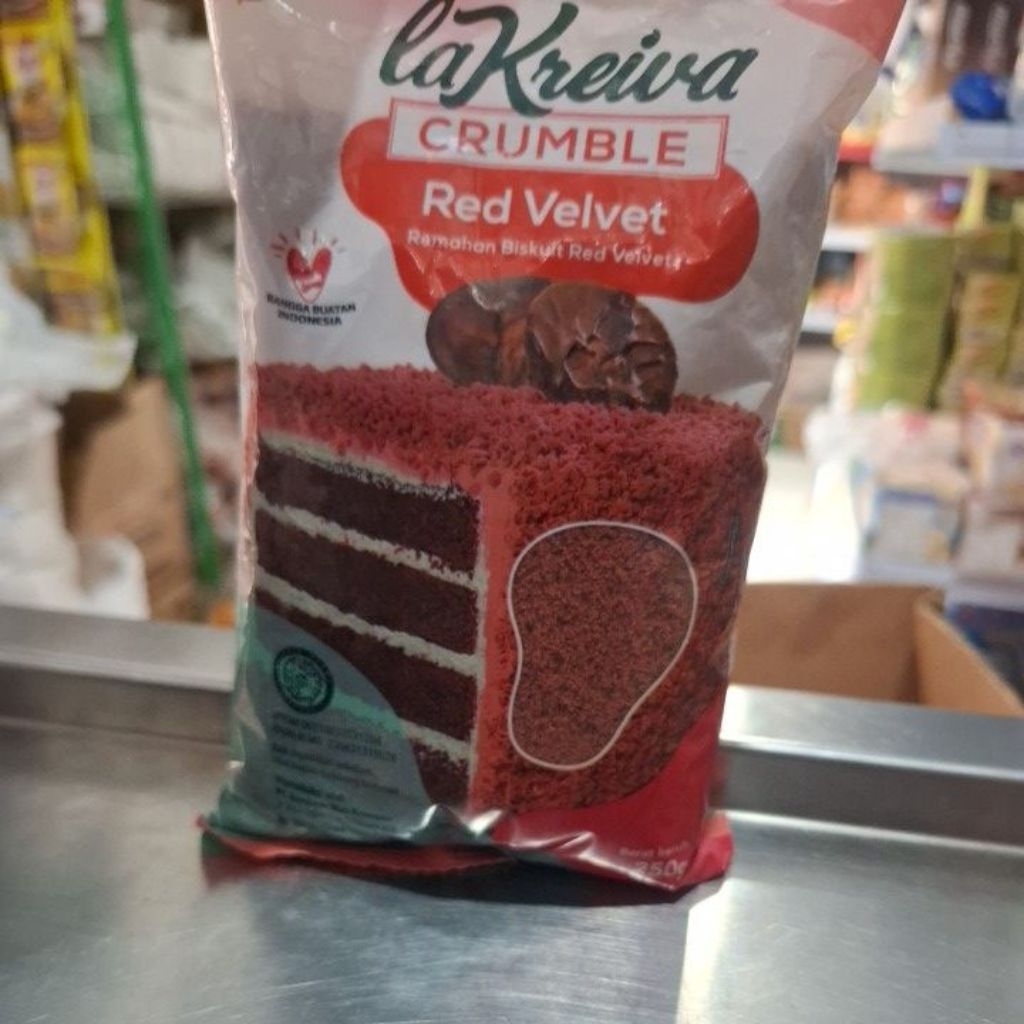 

la kreiva crumble Red velvet 250gr termurah