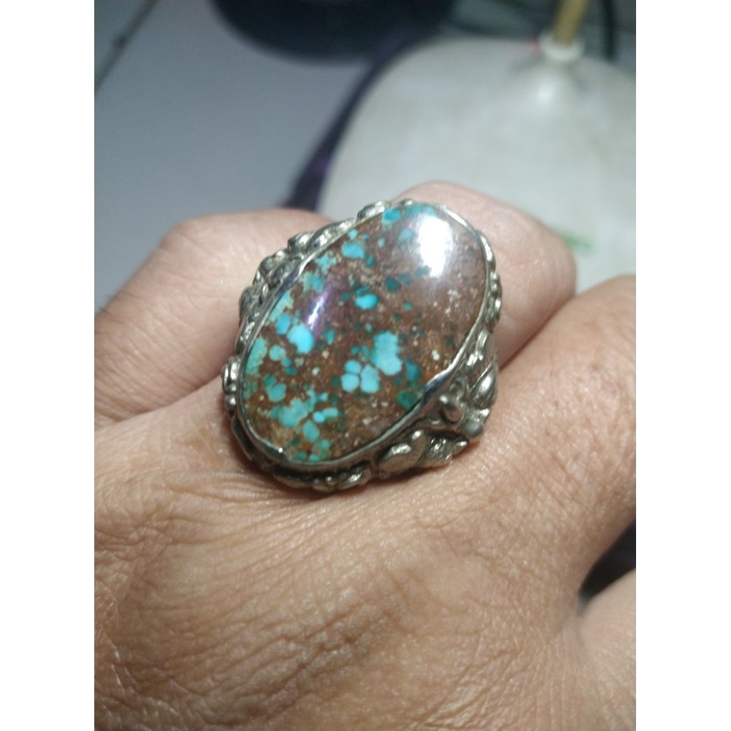 Batu Pirus Persia Urat Merah Natural kode 1/10