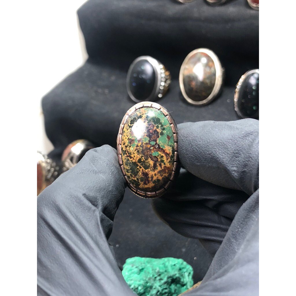 Batu Pirus Persia Ring Perak