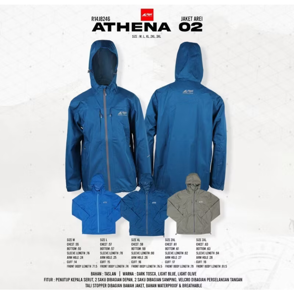 Jaket Gunung Rei Athena 02 Waterproof
