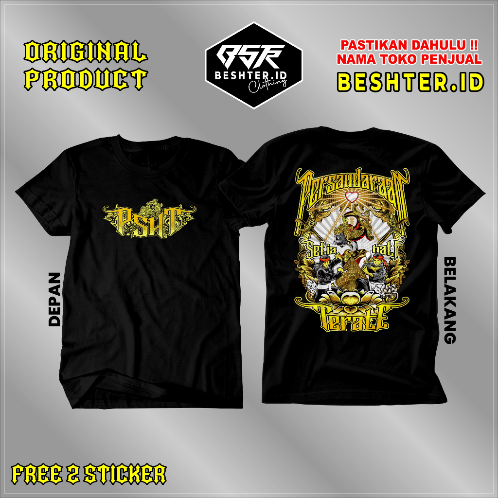 Kaos PSHT Wayang Culture - Kaos SH Terate Antashena - Kaos Distro PSHT ber Label Original Katun