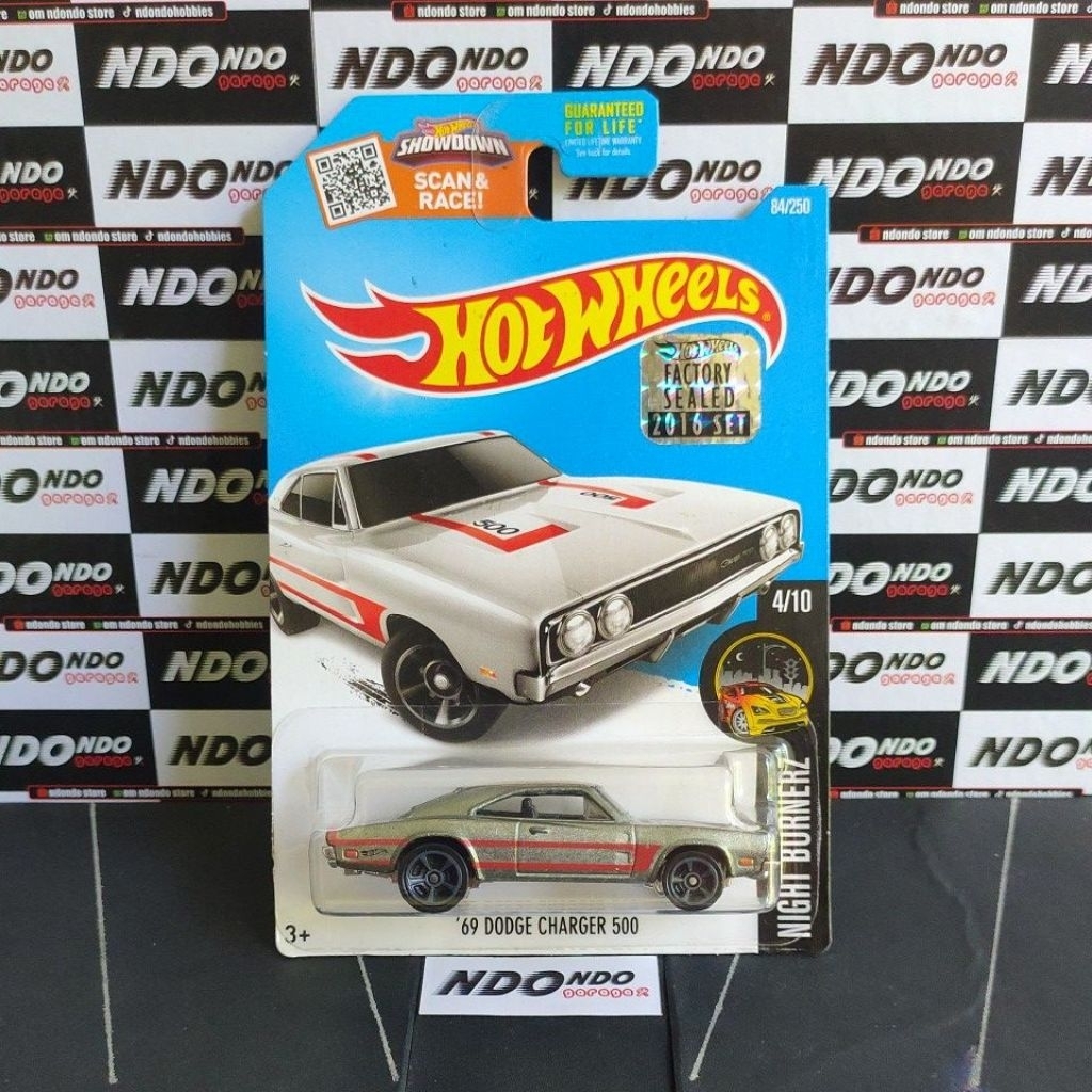 Hot Wheels '69 Dodge Charger 500 ZAMAC - 2016 Factory Sealed [Walmart]
