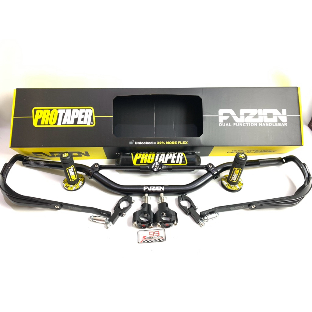 Paket Stang Protaper Fuzion Set Raiser Baut Satu Scarlet Crf Klx Wr Stang fuzion Set Raiser Busa Gri