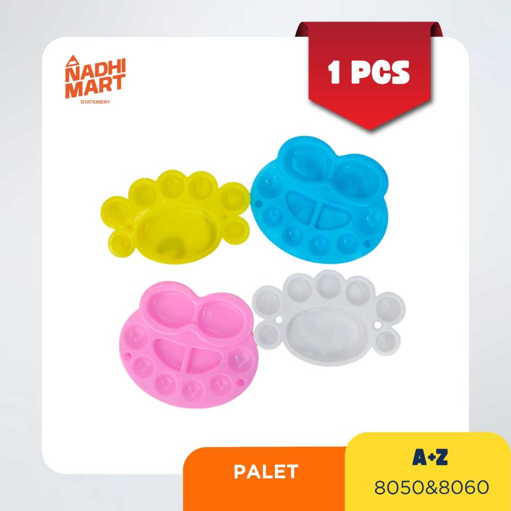 

PALET A+Z RD-8060/8051 PALET LUKIS WARNA PALET MINI BENTUK
