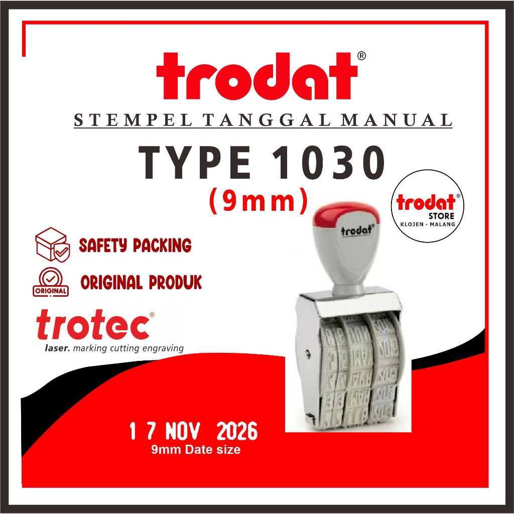 

Stempel Trodat 1030 | STEMPEL TRODAT NUMERATOR (ANGKA DAN SIMBOL BISA DIPUTAR)