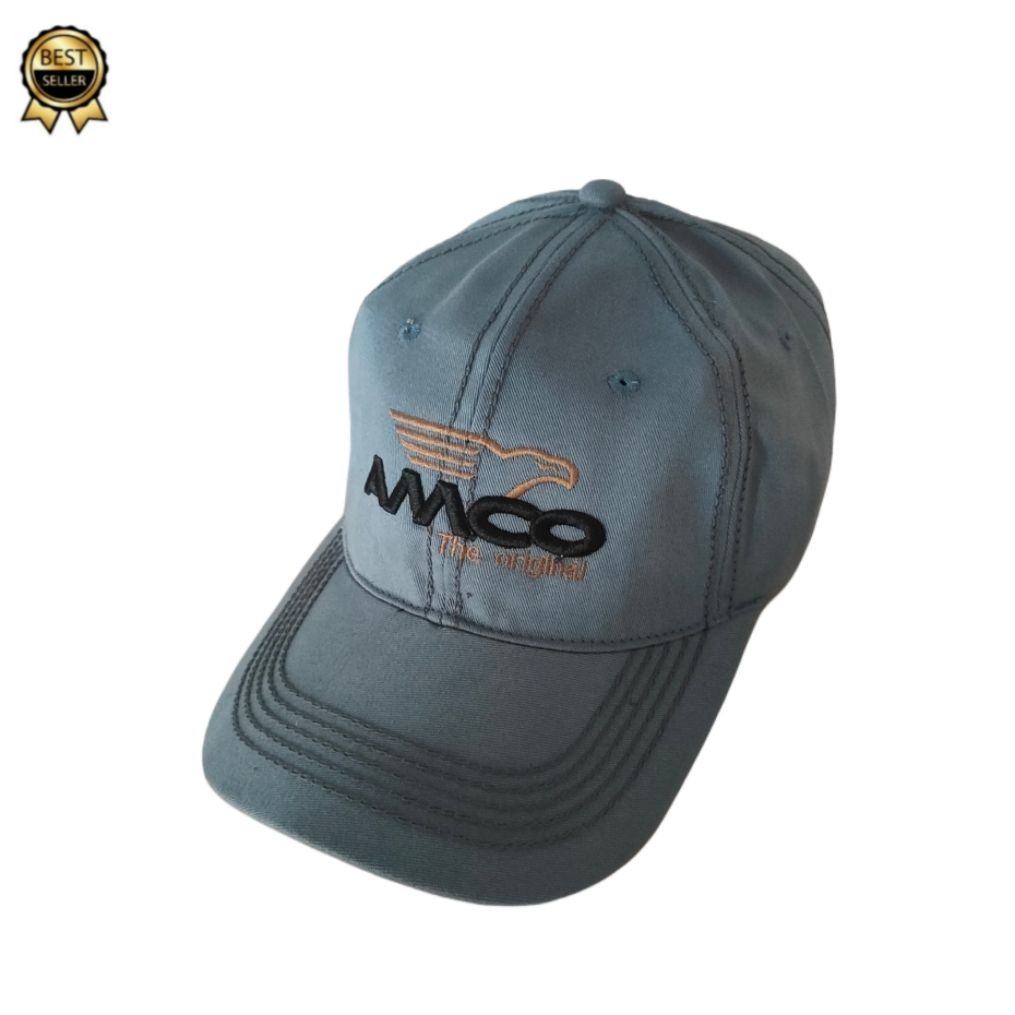Topi Baseball Pria Amco Terbaru Premium / Topi Bisbol Cap Amco Bahan Rafel Denim Unisex