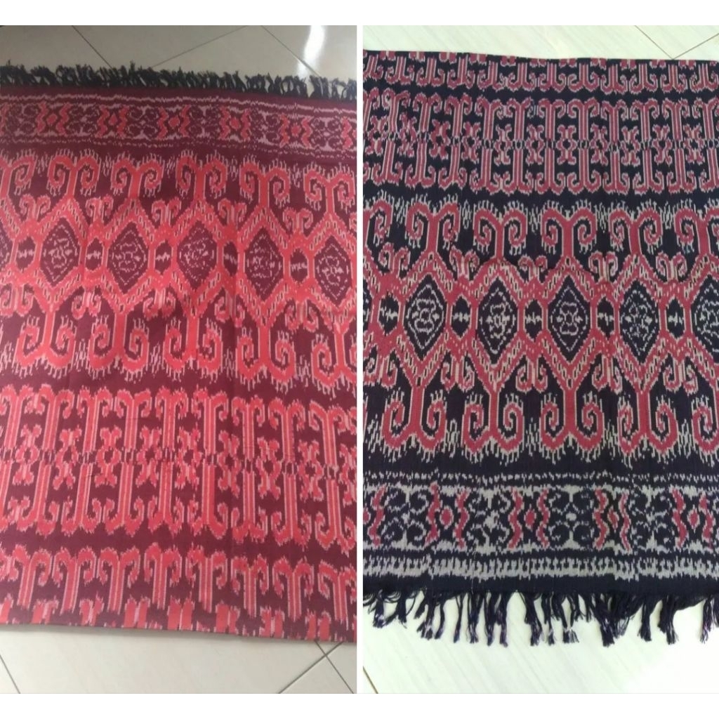 Kain blanket tenun troso motif dayak kalimantan