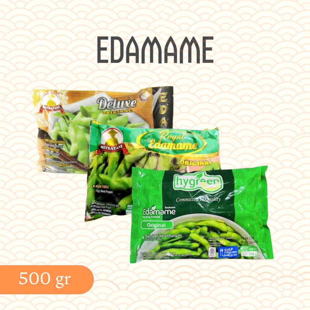 

MITRA TANI RROYALE HYGREEN EDAMAME/HYGREEN Kacang Kedelai 500 gr