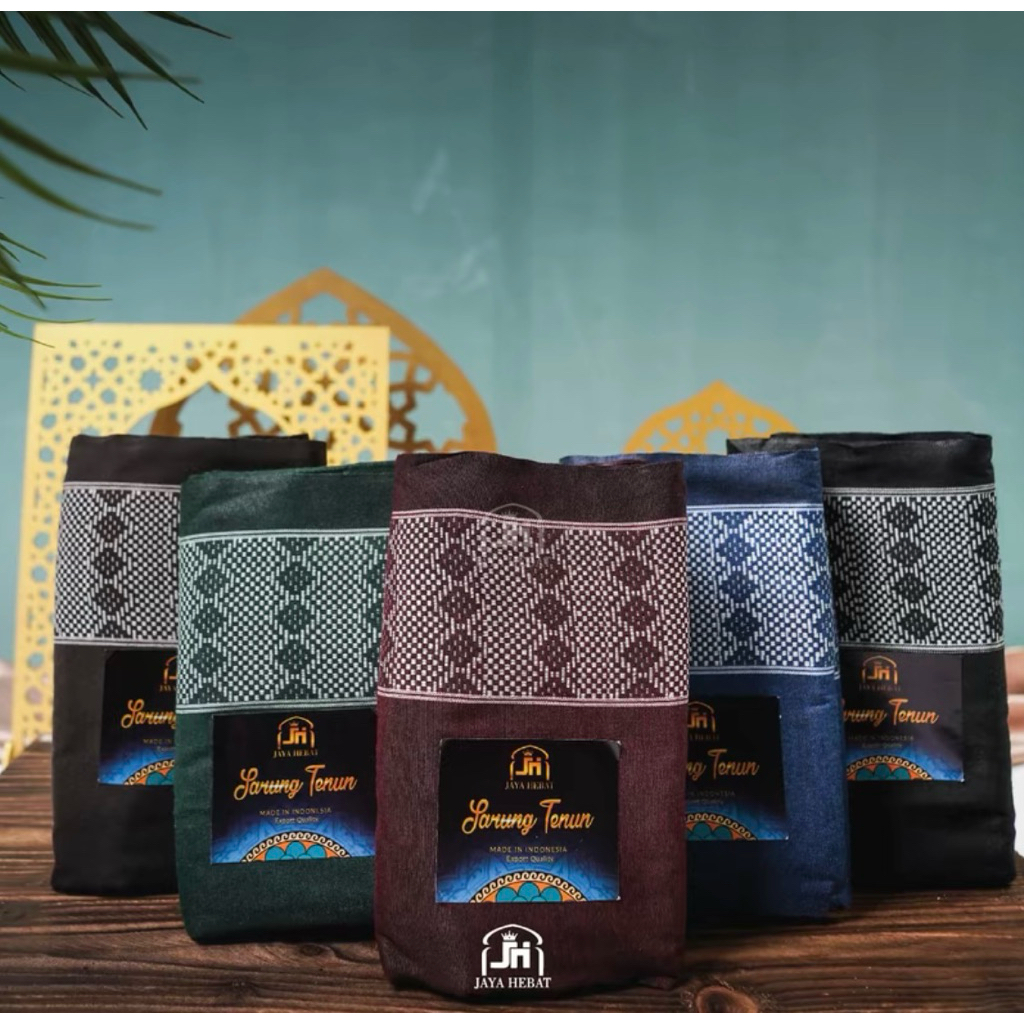 Sarung Tenun Sholat Motif Dobby Sisik Naga Sarung Pria Dewasa Berkualitas Variasi Benah Emas