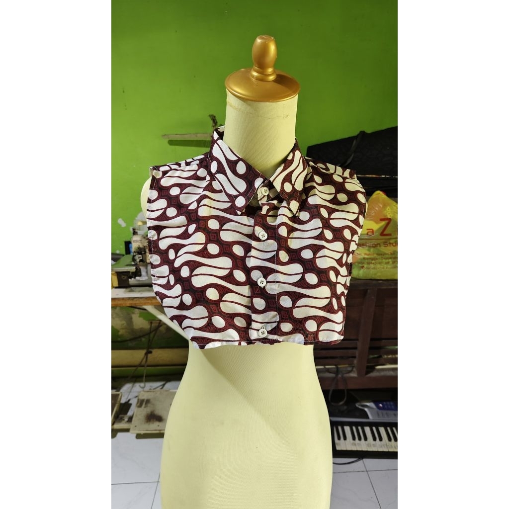 PROMO KERAH KEMEJA PALSU PRIA MOTIF BATIK TERBARU