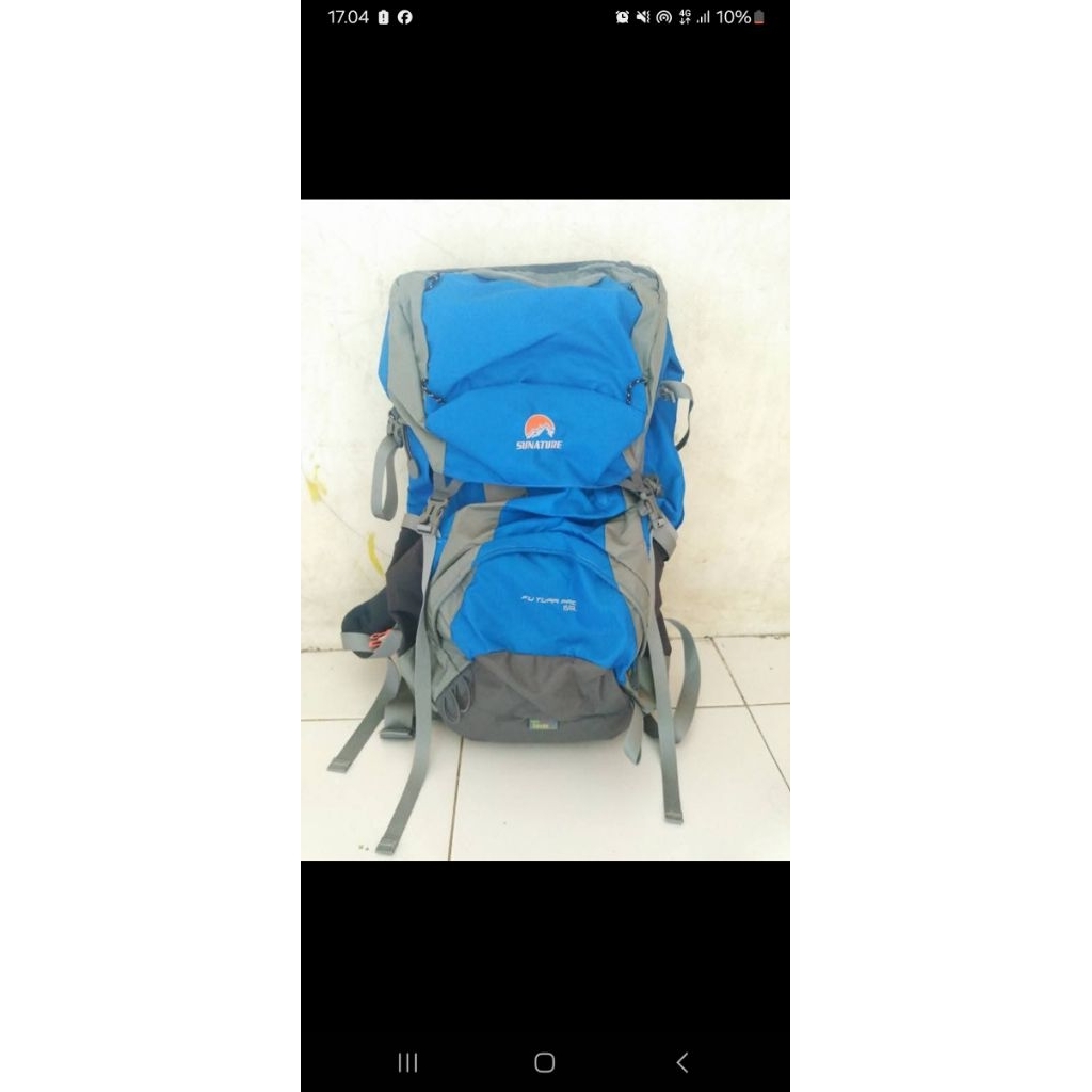 second tas carier sunature 65 L tanpa cover waterproff