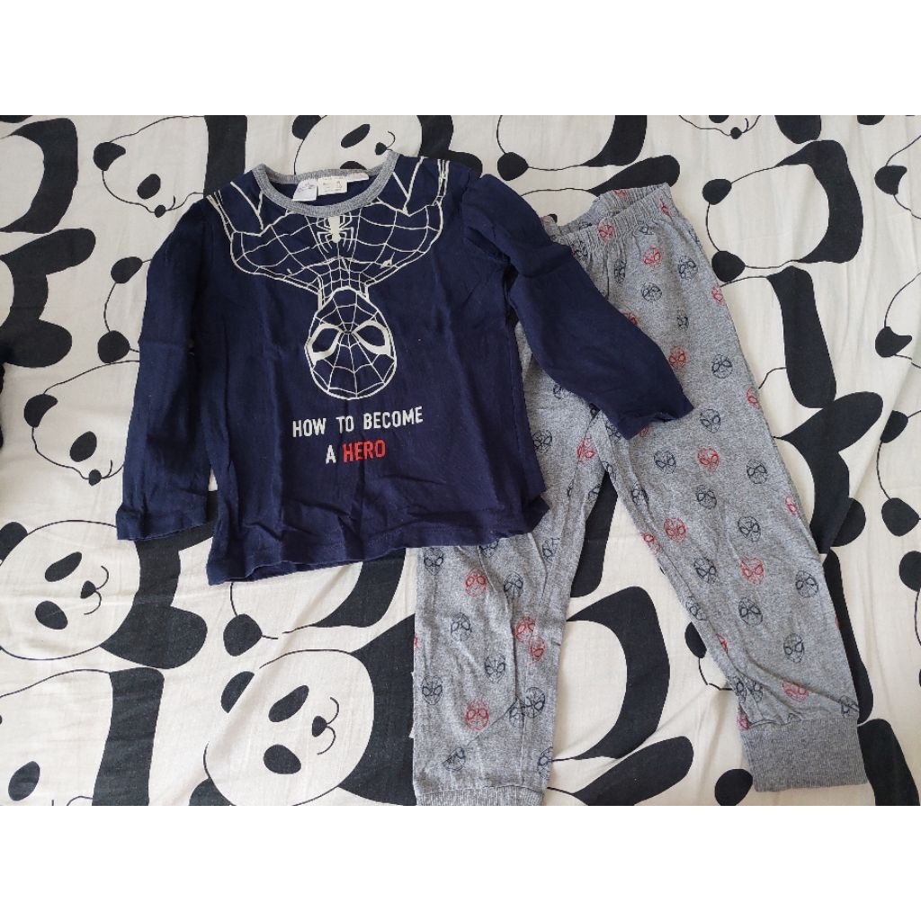 Baju Tidur Anak Zara Spiderman