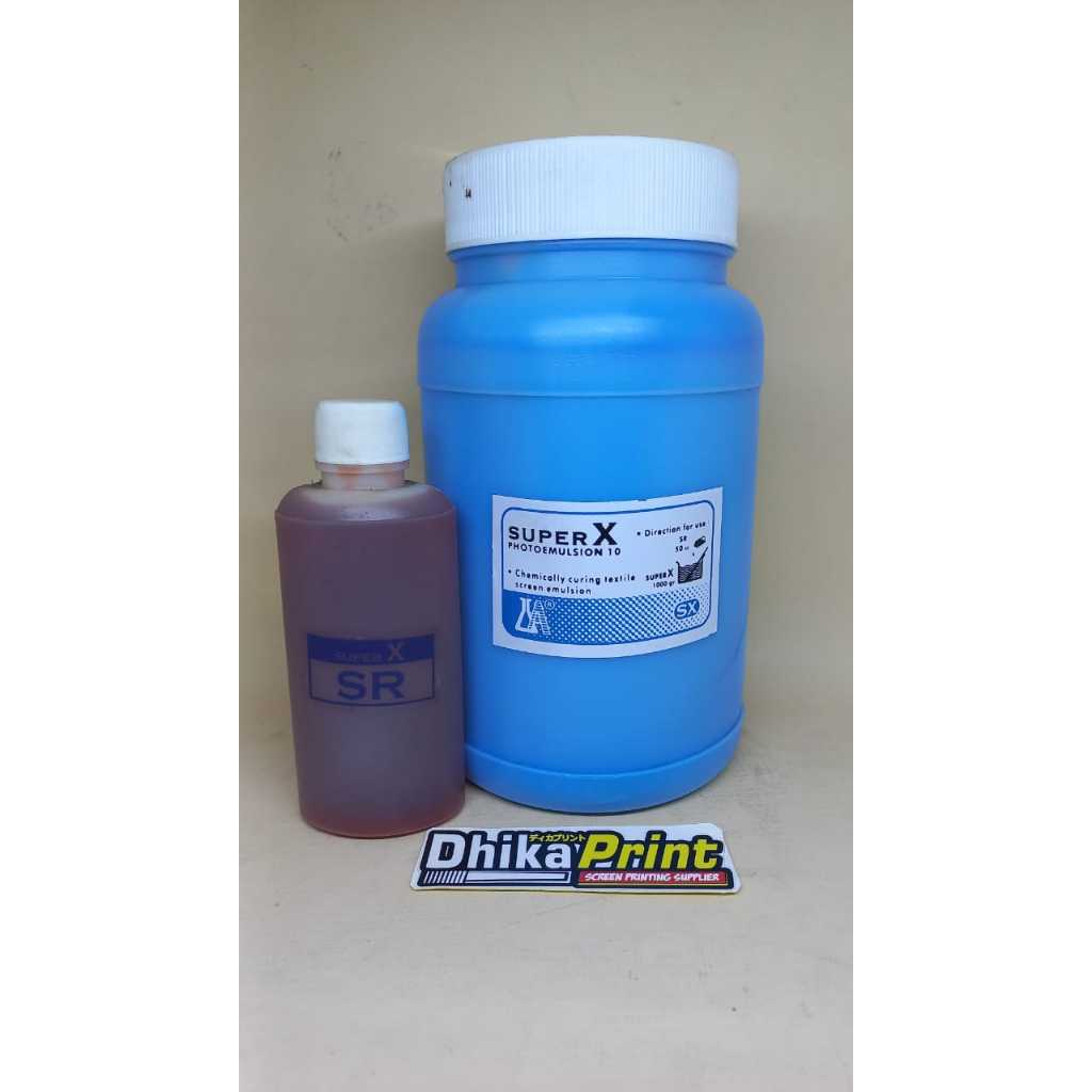 

OBAT AFDREUK EXPOSURE MERK SUPER X WARNA BIRU UNTUK SABLON TEXTILE KAOS, SPUNBOND, DLL