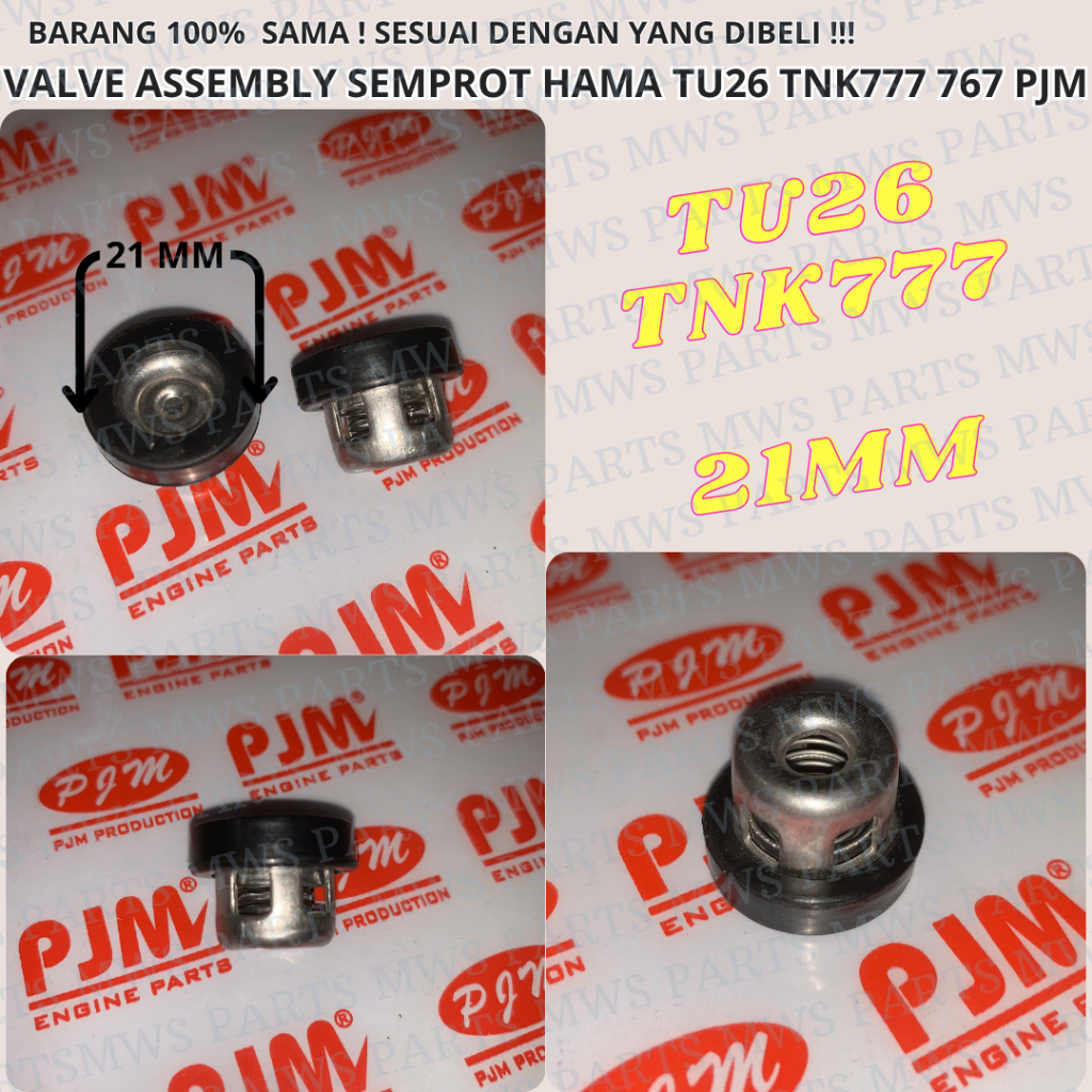 VALVE ASSEMBLY TU26 VALVE ASSY KLEP AIR MESIN SEMPROT HAMA TU26 TNK777 767 BESI | PJM | TU26