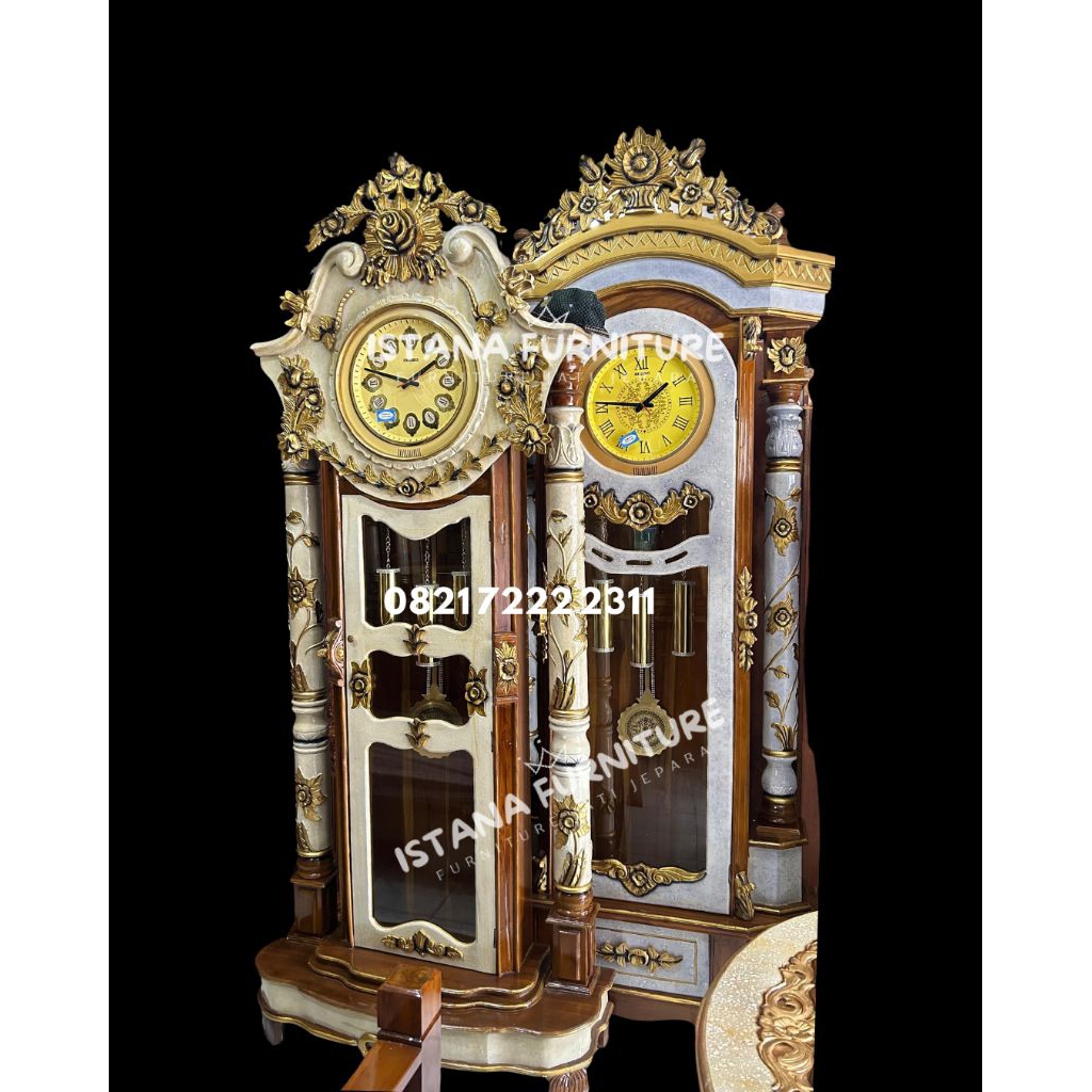 almari jam jati/ jam gadang jati