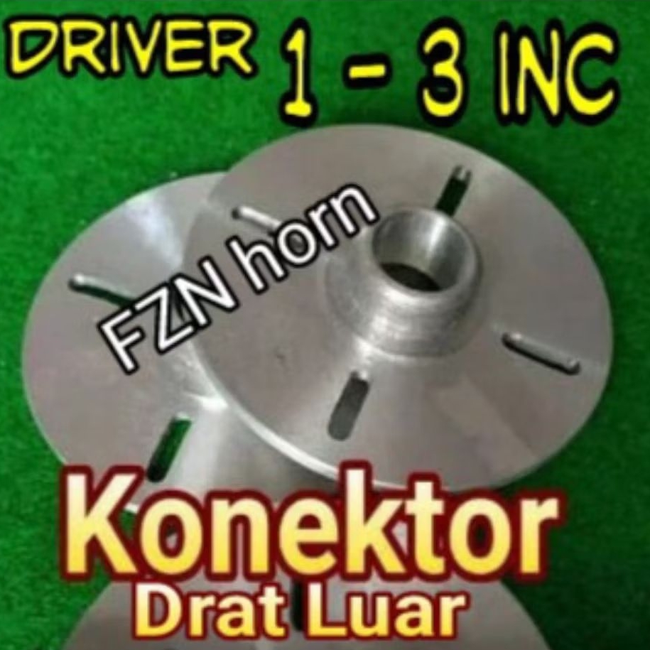 Konektor Adaptor Besar drat luar Almunium - Horn Tweter Twiter driver tweeter Speaker