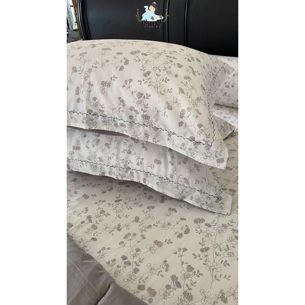 SPREI SET KATUN JEPANG ( BELUM TERMASUK BEDCOVER ) INCLUDE SARUNG BANTAL SARUNG GULING MODEL FRAME /