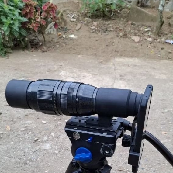 Lensa jupiter 200mm + eyepice + holder tinggal pake k kesemua hp