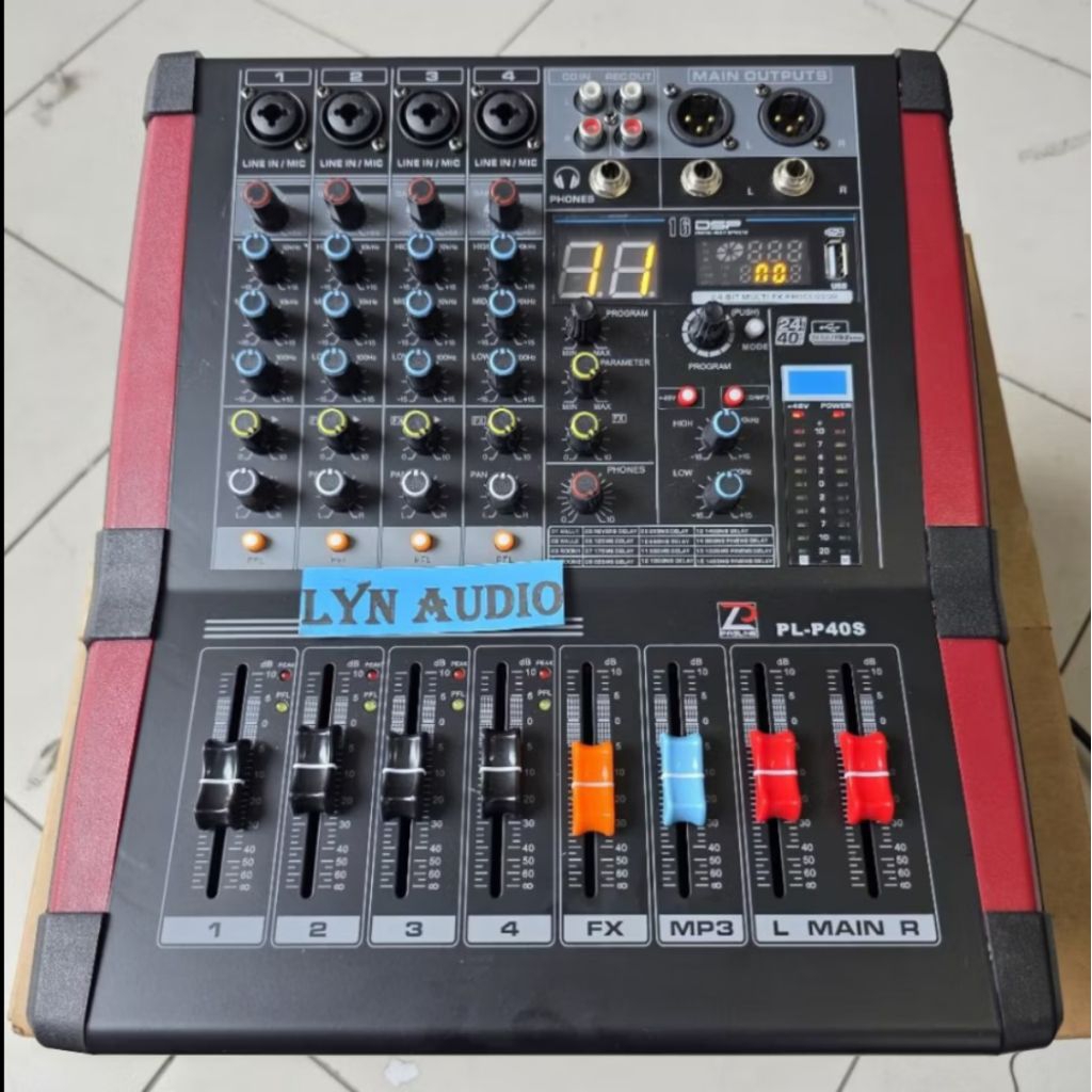 Power Mixer 4 Channel Pasline PL P40S / PL-P40S / PLP40S Original
