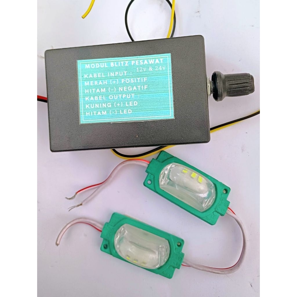 MODUL BLITZ 2 OUTPUT STELAN NYALA FLIP FLOP PLUS 2 LAMPU LED CINCIN
