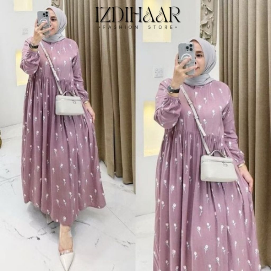 GAMIS RAYON VISCOSE | GAMIS CERRY DRESS RAYON PREMIUM
