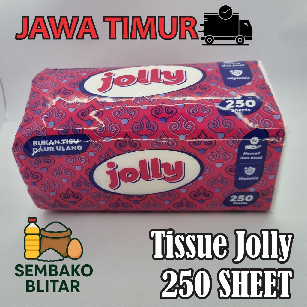 Tissue Jolly 250 Sheets Tissue Murah Tissu Tisu Tissue 2 Ply Tissue Tisu Jolly 250