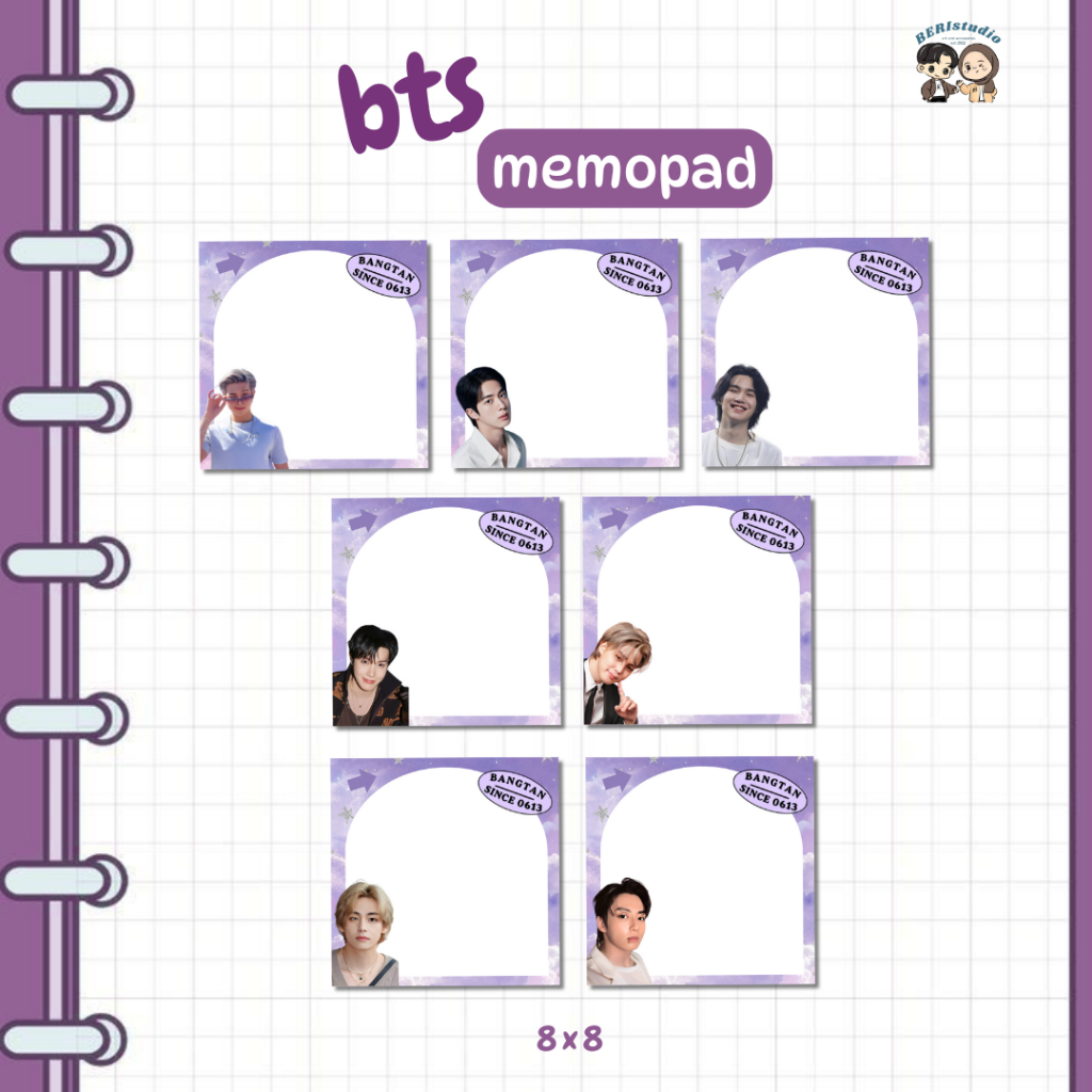 

MEMOPAD BTS BISA UNTUK FREEBIES NON STICKY
