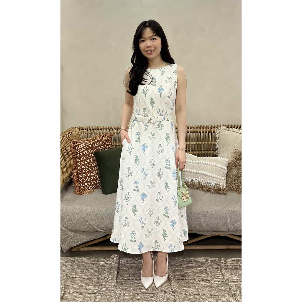 SAL OFFICIAL - Lotus Dress in White