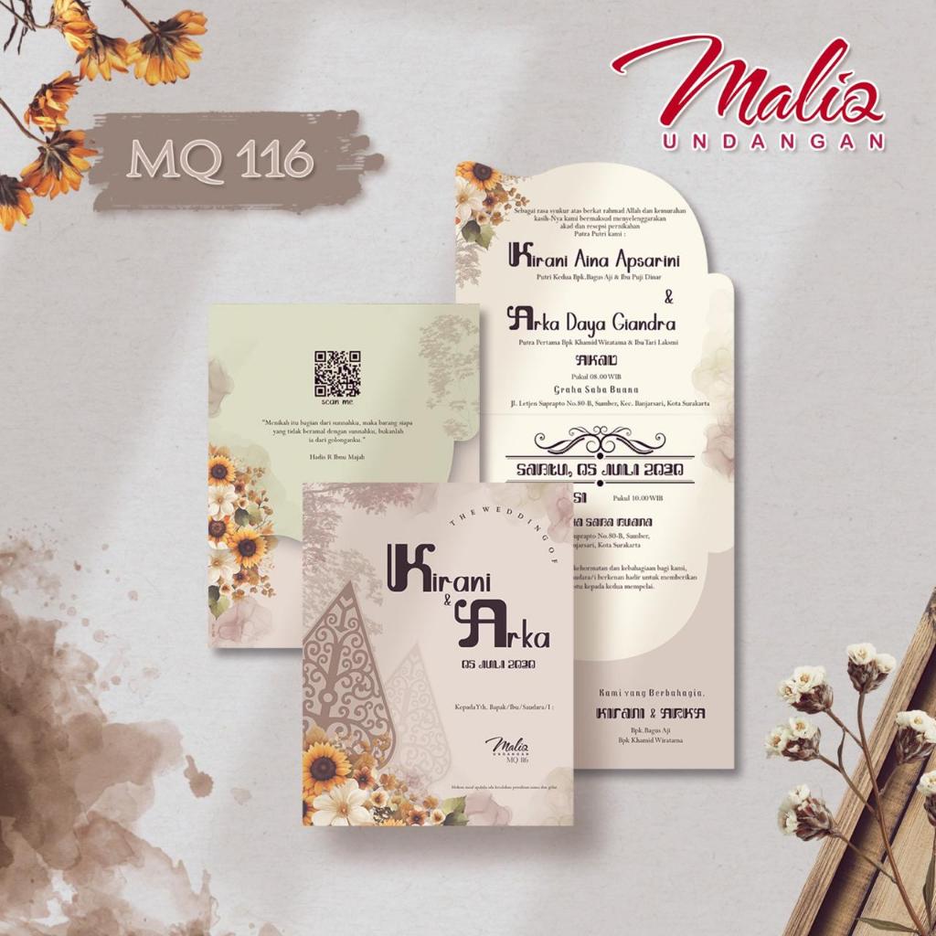 

Blangko undangan atau kertas undangan pernikahan bisa untuk khitan merek MALIQ 116 dengan bahan kertas BC premium terbaik harga termurah langsung dari pabrik