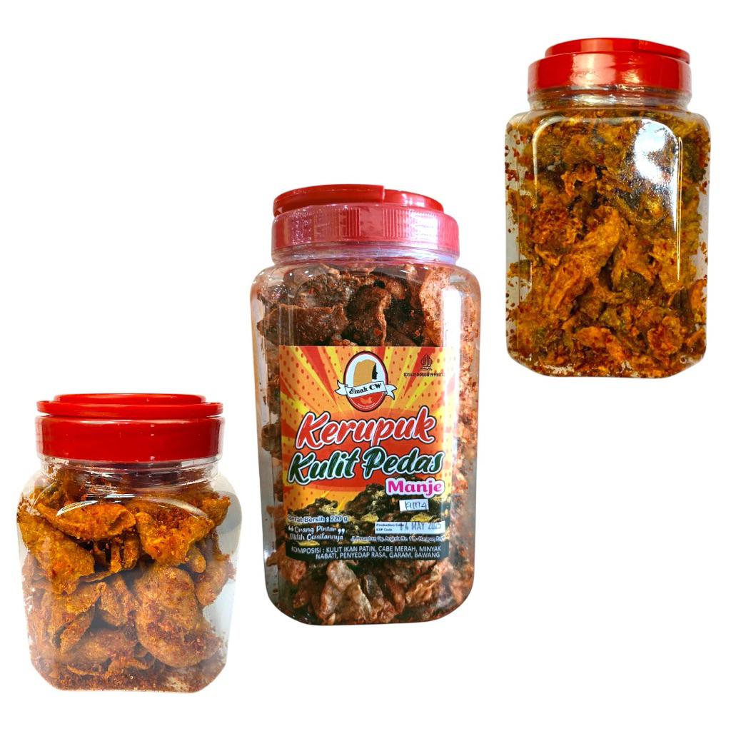 

Eman Cw - 3Pcs Kulit Paket Nage 89 ( Kulit Ayam Pedas Toples, Kulit Patin Pedas Manje Toples, Kulit Salmon Pedas Merah Toples )