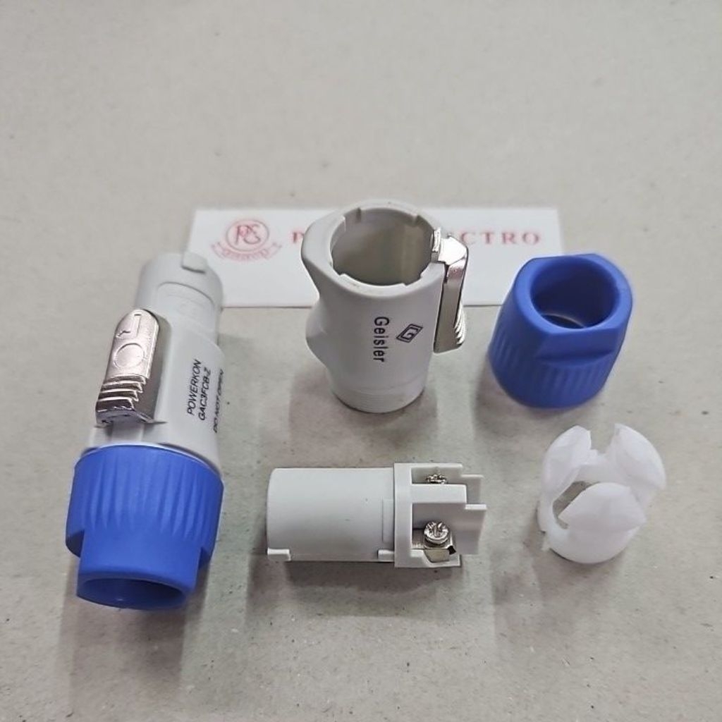 JACK JEK POWERCON LISTRIK SPIKON SPEAKON ABU MALE GEISLER KUALITAS BAIK