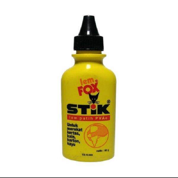 

Lem FOX Stick 60 gram/Lem Putih PVAC 60 gram/Lem Glue FOX Stik 60gram Kertas