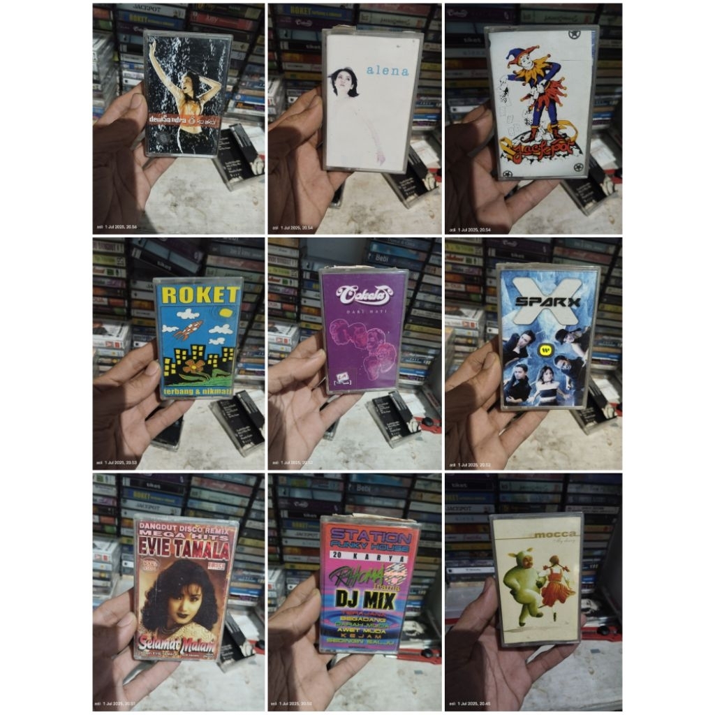 kaset pita dewi sandra _ alena _ jockpot _ roket _ cokelat _ sparx _ evie tamala _ dj mix _ mocca