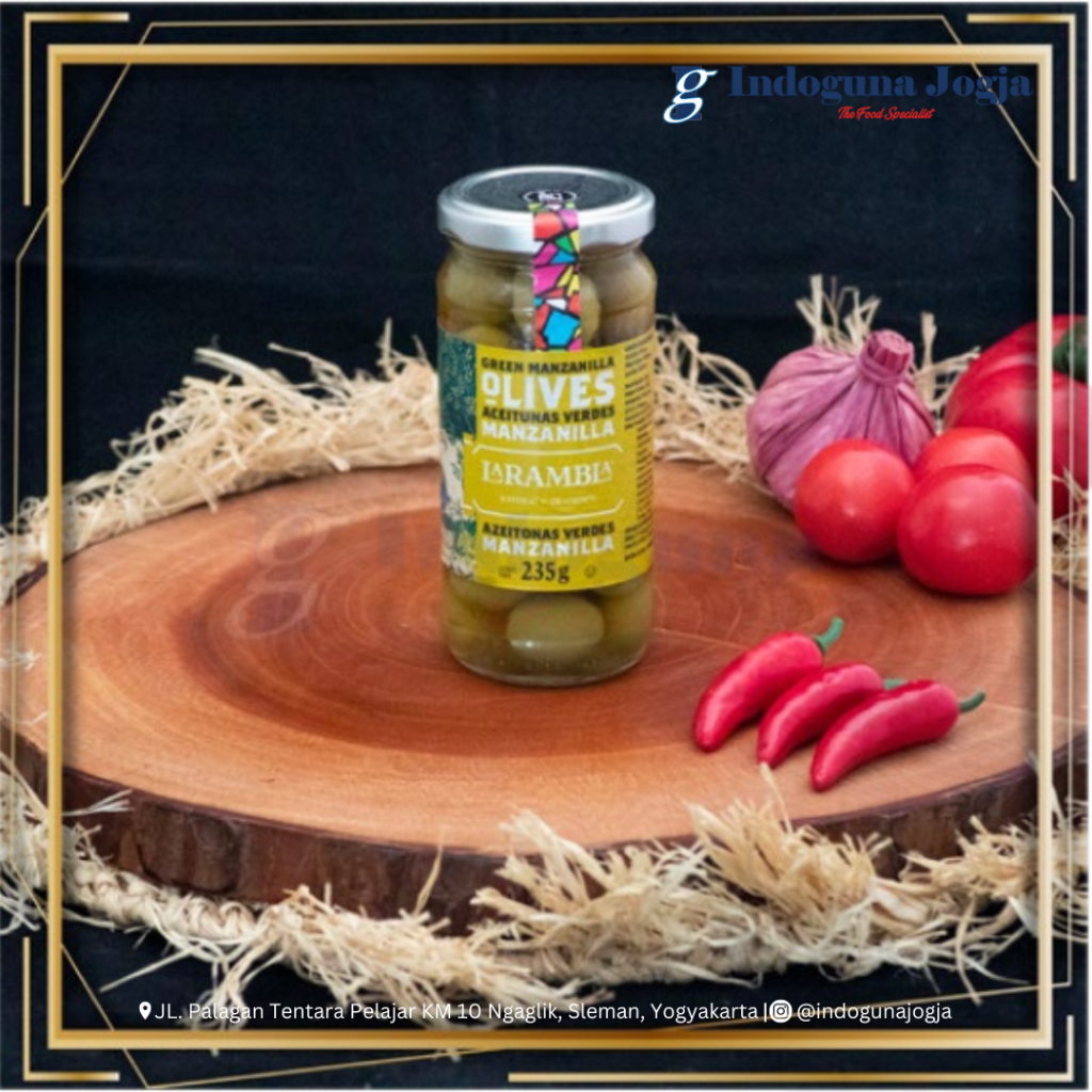 

La Rambla Manzanilla Green Pitted Olives 235G