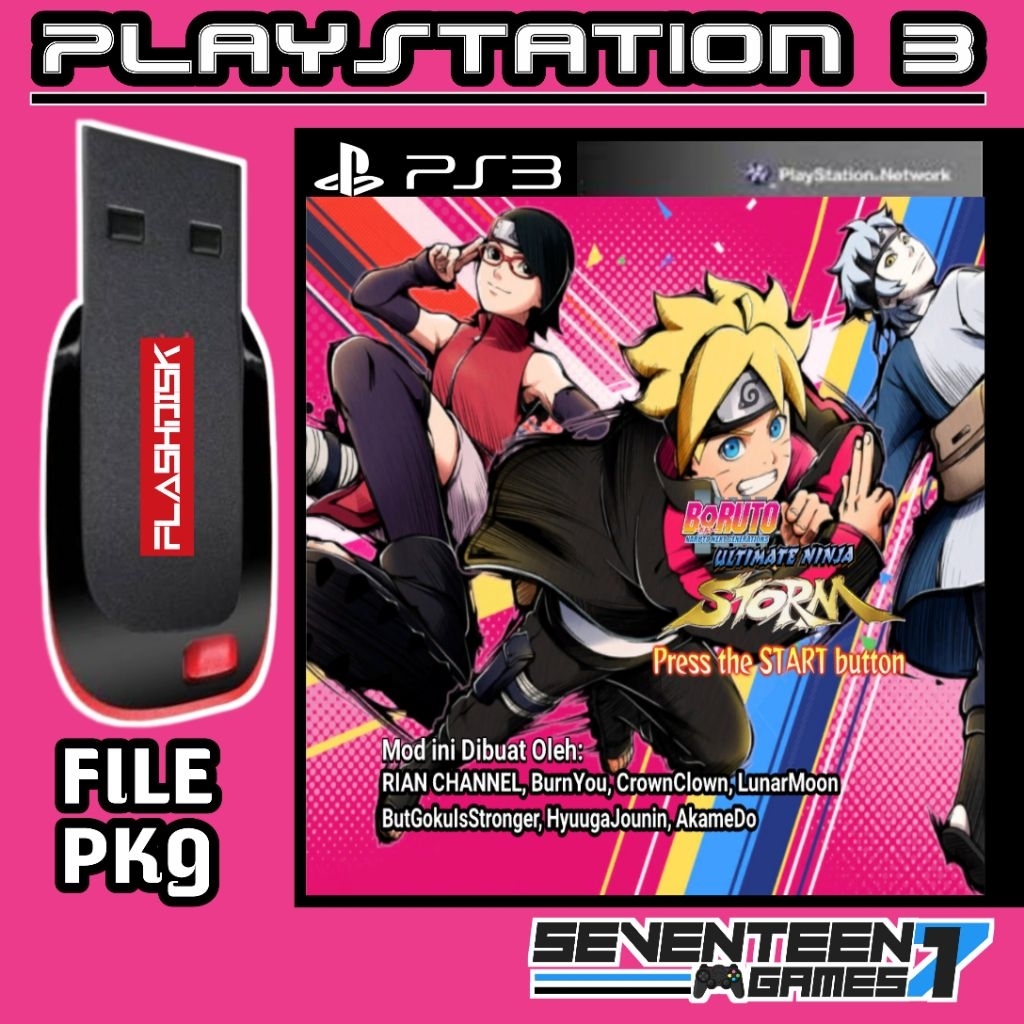 Naruto Storm Mod Boruto Game PS3 PKG