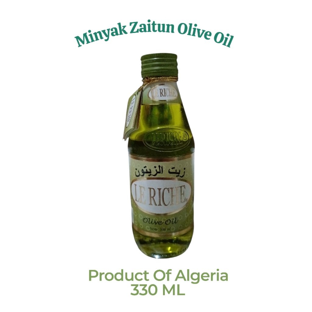 

Minyak Zaitun Olive Oil LERICHE 330 Ml#Bisa Diminum Langsung#Bpom#Oleh Oleh Haji Umroh#