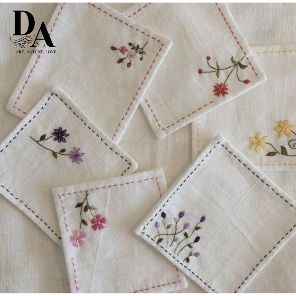 Sapu Tangan / Handkerchief Handmade – Sulam Tangan Eksklusif | Custom Bebas | Custome Nama & Motif |