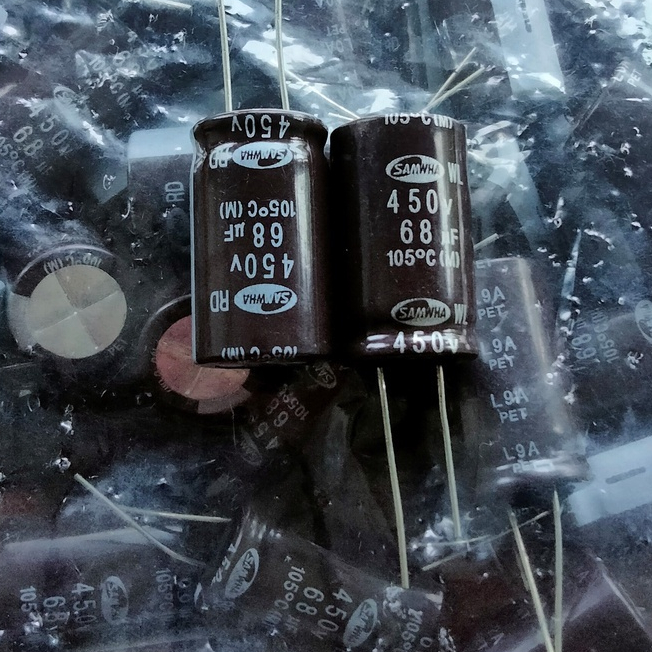 ELCO ELKO 68UF 68 UF 68 MIKRO 450V 450 VOLT SAMWA