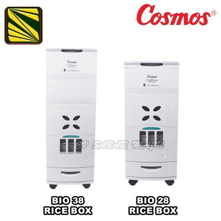 Cosmos Tempat Penyimpanan Beras 38 Kg & 28 Kg / Rice Box Cosmos 38 Kg & 28 Kg