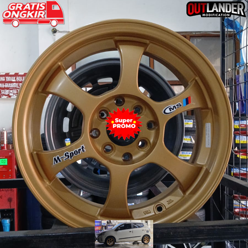 velg murah velg racing r15 velg mobil Splash Swift Baleno Esteem Ignis Aerio dll hsr cf r15